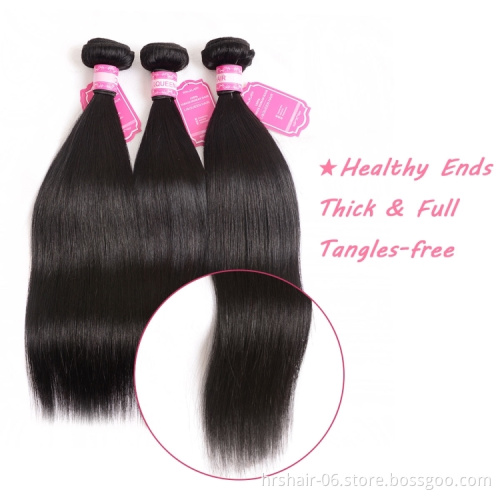 Weekly Deal Wholesale Hair Extensions Virgin Human Hair for Black Brazilian Weave Bundles,100 Natural Mink Women 10A Ring-x Hair